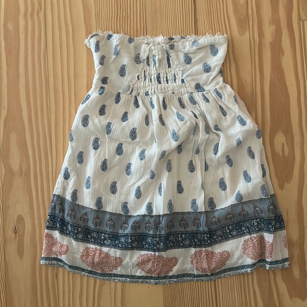 O’Neill cover up/ strapless dress
